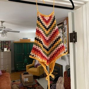 Vintage crochet crop top